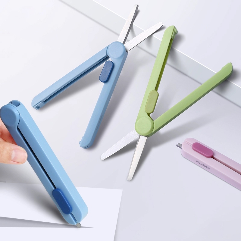 Deli Nusign NS057 Scissors Portable Telescopic Scissors | Shopee ...