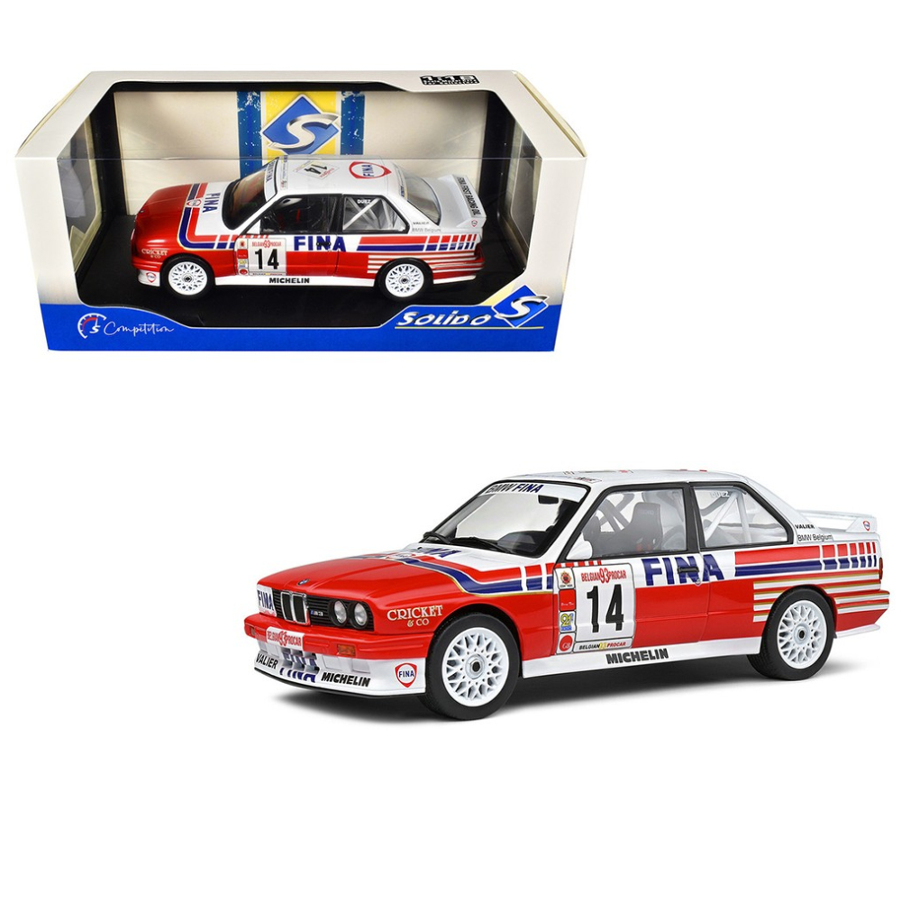 Modèle Réduit Solido BMW E30 M3 - Duez Belgium Procars 1993, échelle 1/18, Collector