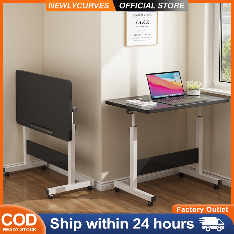 ⚡️COD⚡️Adjustable Height Laptop Desk Computer Table Mobile Bedside ...