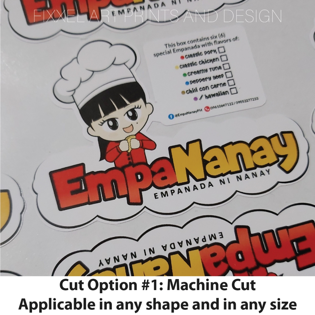 Customized Label Sticker | Glossy Sticker Paper w/ Lamination | Shopee ...