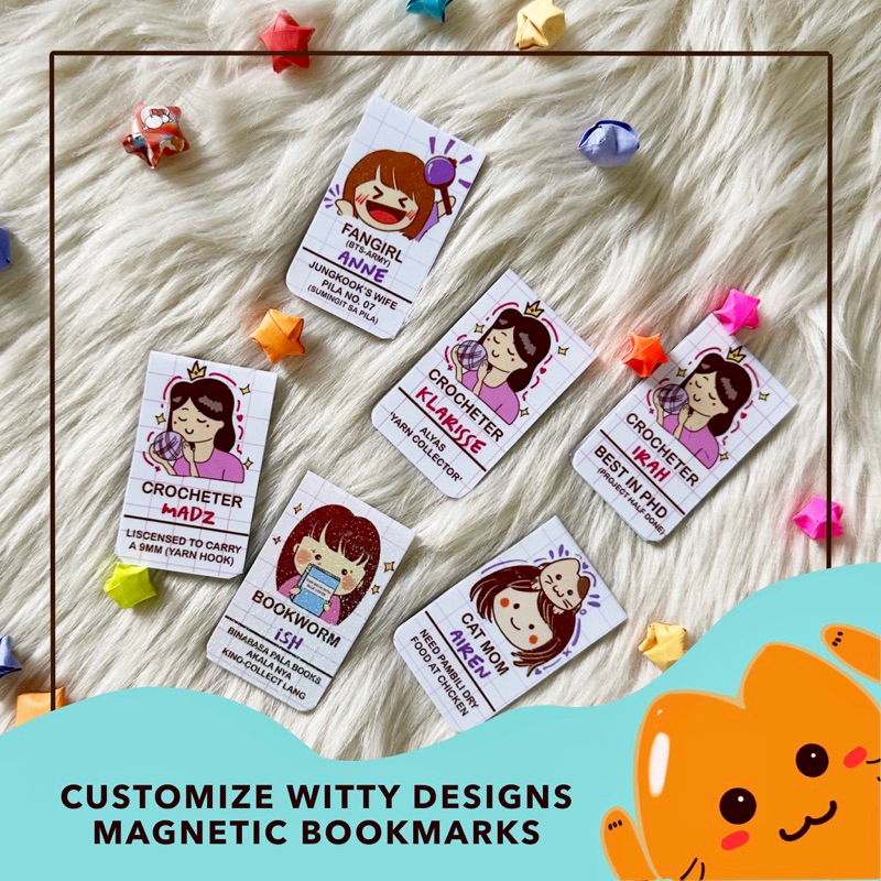 Customize Witty Designs Magnetic Bookmarks (with Templates) - [MINIMUM ...
