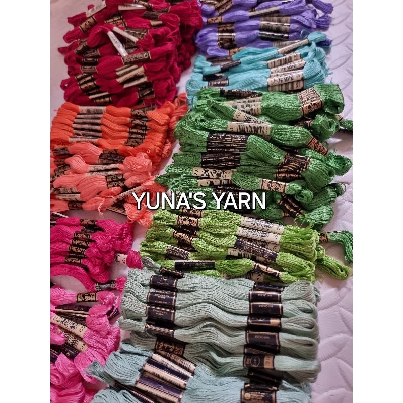 DMC thread - 7pcs for 50pesos | Shopee Philippines