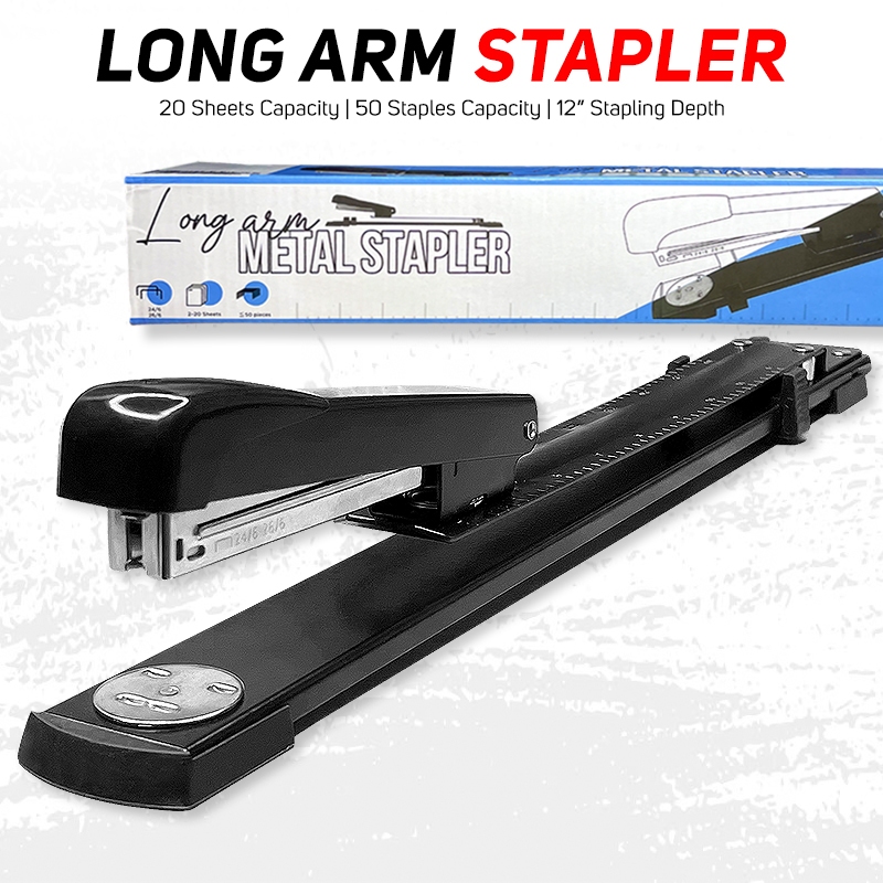 Quaff Long Arm Stapler Metal Body 12