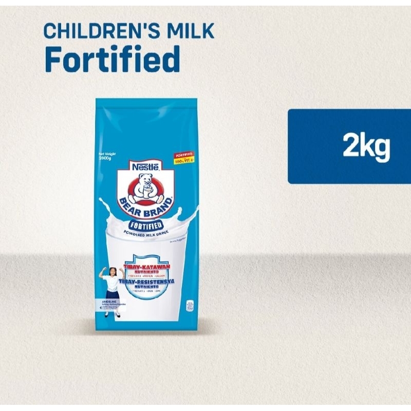 Bear Brand Fortified Powder Milk Drink 2kg | Shopee Philippines