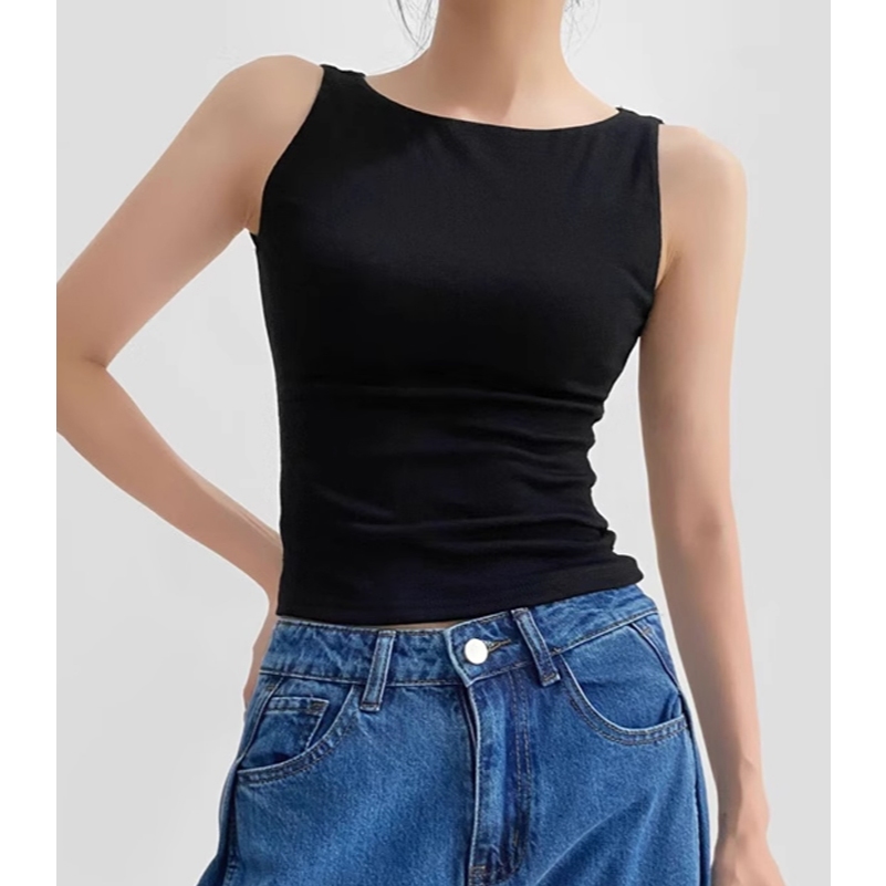 KILY.PH Racerback Basic Top Double Lining Front and Back Full Length ...