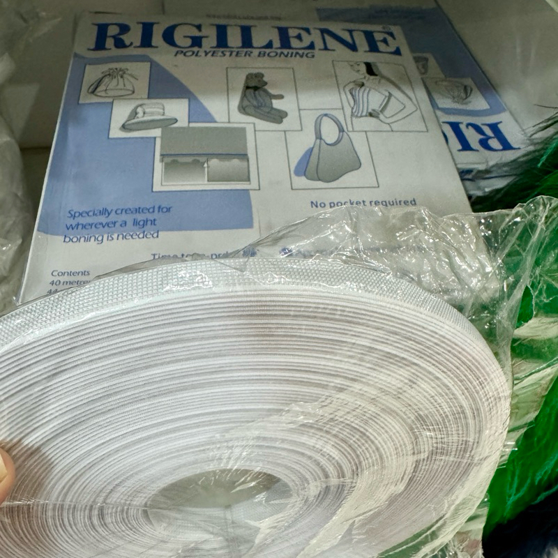 Rigilene Polyester Boning (1 box 44-45yards) 6mm 8mm 12mm | Shopee ...