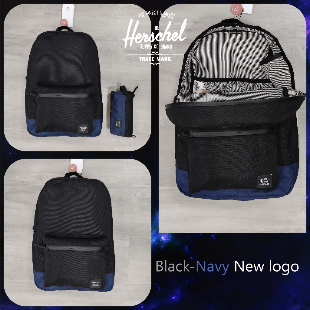 Original Herschel Bag Navy Printed Settlement 23 Liters with FREE Herschel Settlement pouch Shopee Philippines