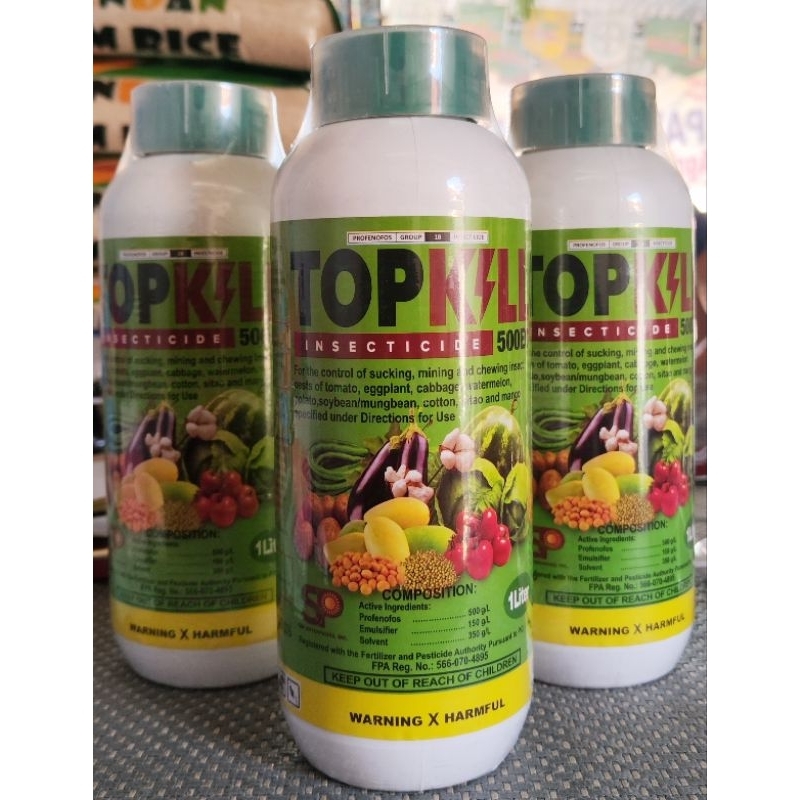 Topkill Insecticide - 1L / Profenofos | Shopee Philippines