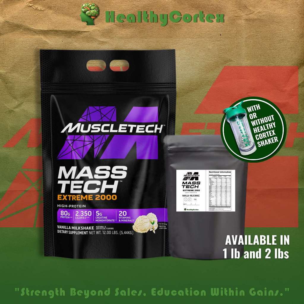 Muscletech – MassTech Extreme 2000 1lb and 2 lbs | Shopee Philippines