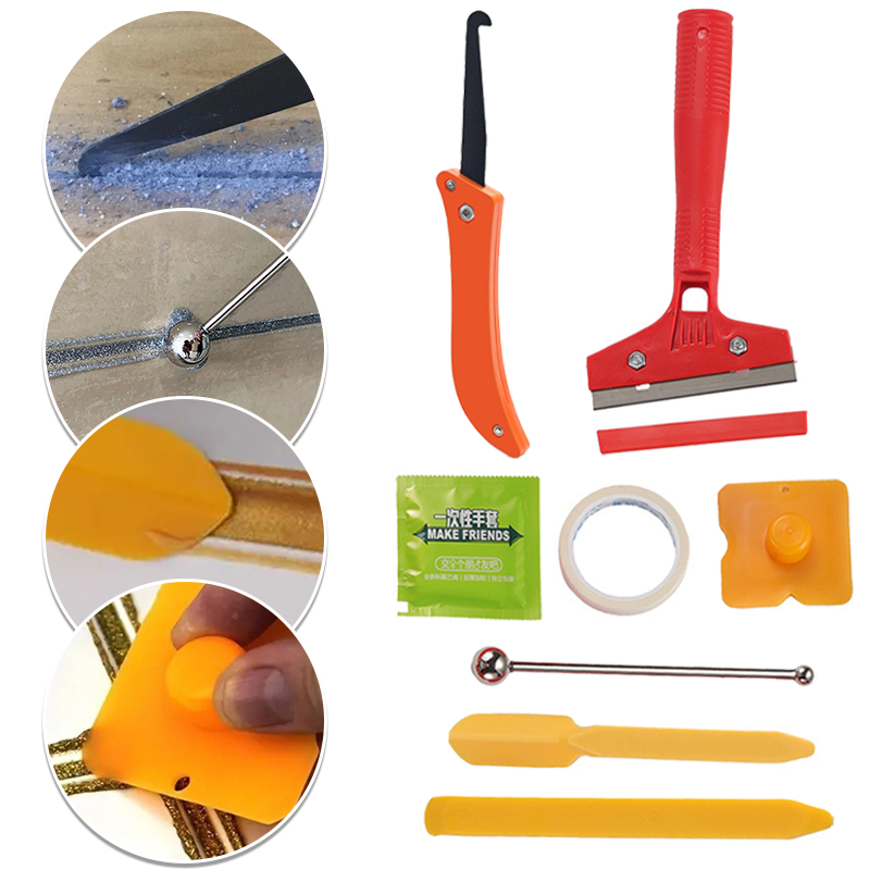 8pcs Grout Removal Tool Caulking Tools for DIY Home Renovation | Shopee ...