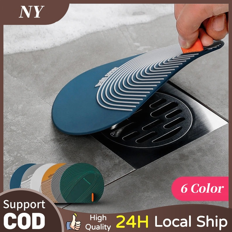 Thicken PVC Floor Drain Cover Insect-proof Seal Pad Anti Odor Sewer ...