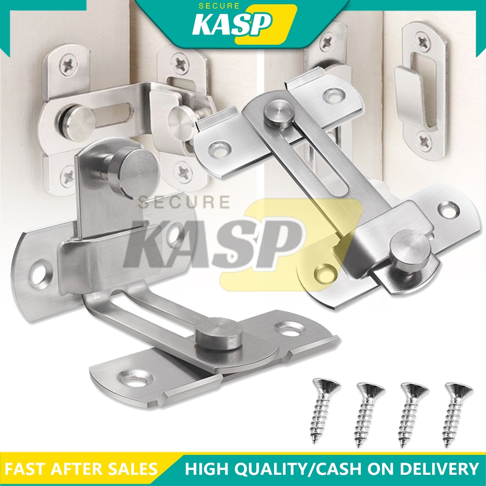 Door Hasp Latch Lock 304 Stainless Steel Safety Packlock Clasp For ...