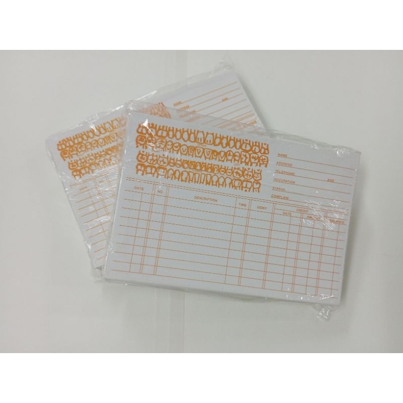 Patients Card for Dental (100 pcs/pack) | Shopee Philippines