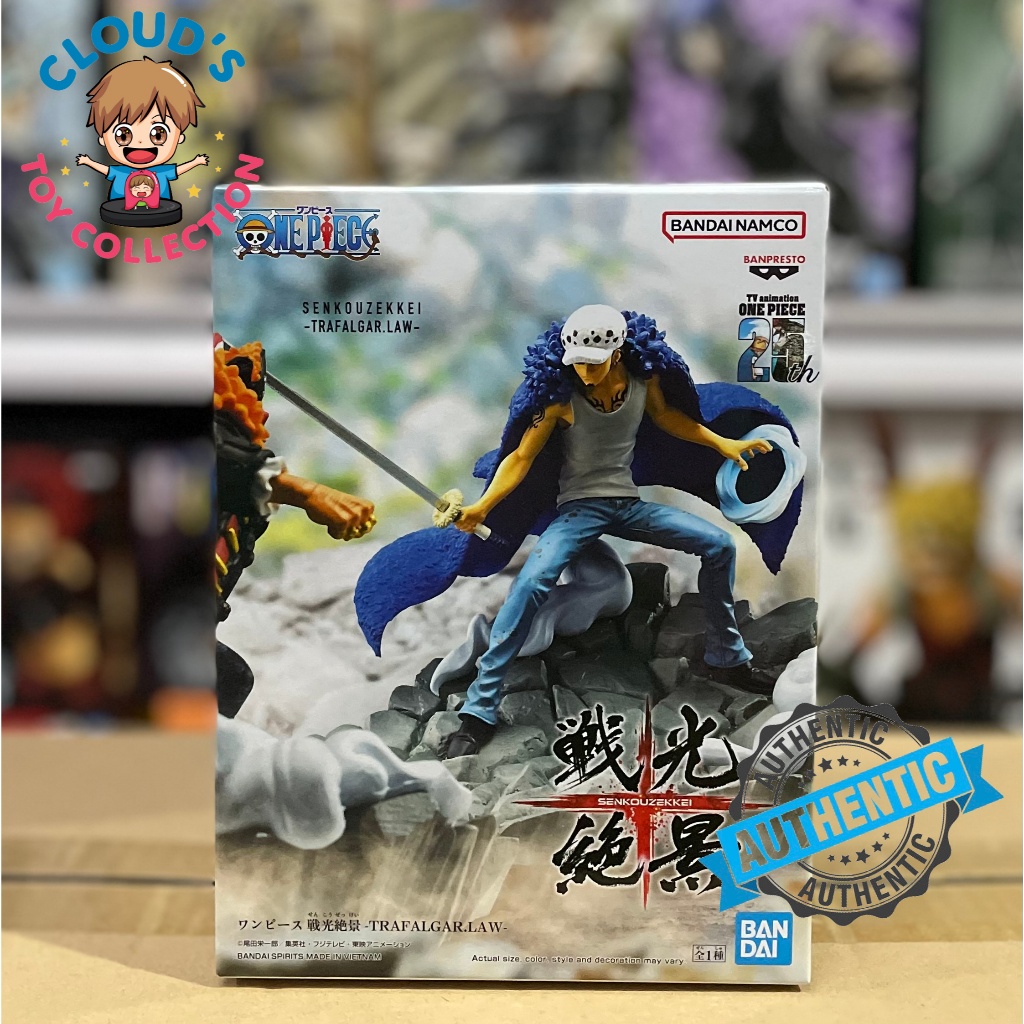 Banpresto Law One Piece Senkozekkei Actiefiguur Trafalgar, 8 cm, meerkleurig, BP89650P