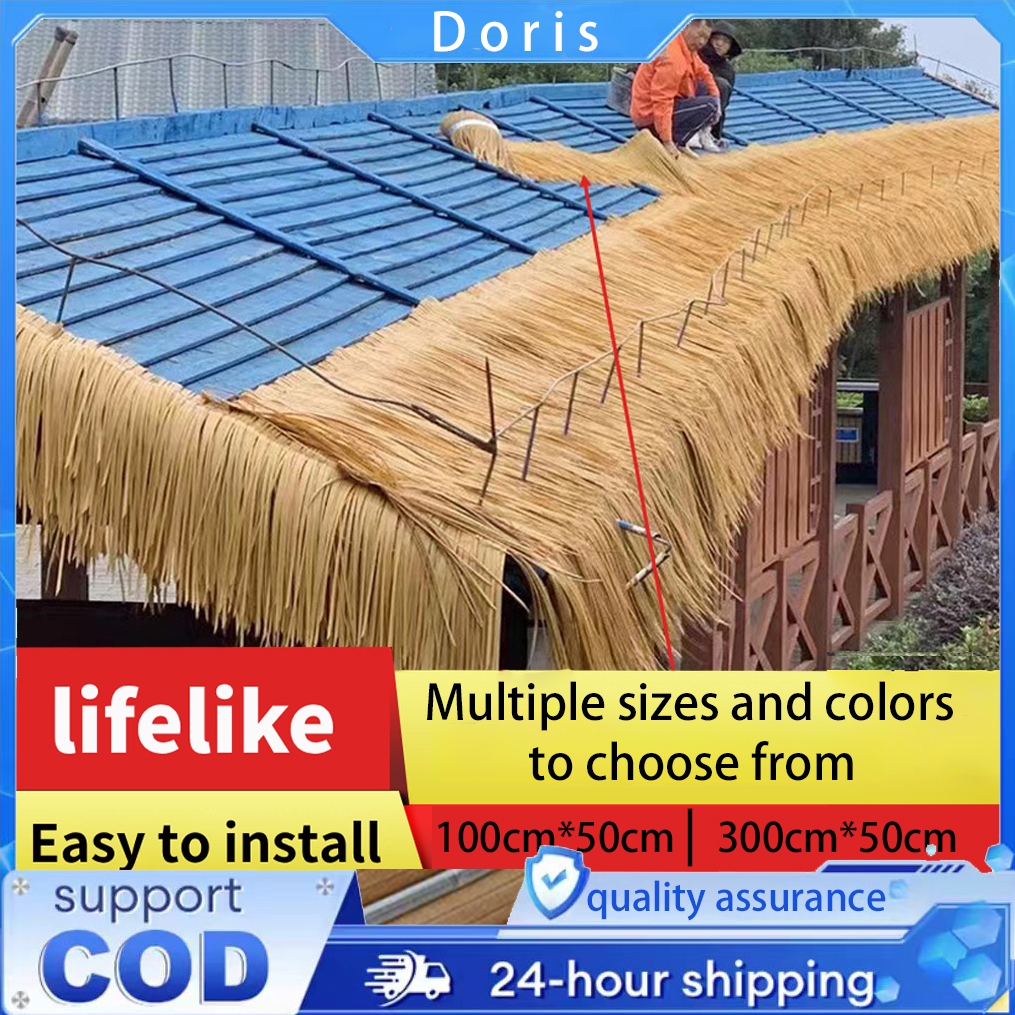 Simulated Thatched Scenic Roof Area Decoration Fake Straw Plastic ...