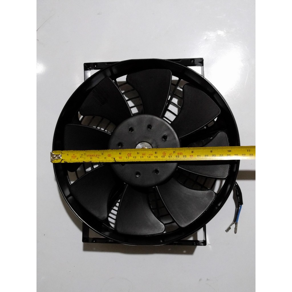 Universal Condenser/Radiator Aux Fan Metal Housing | 8 Blades | 12V or ...
