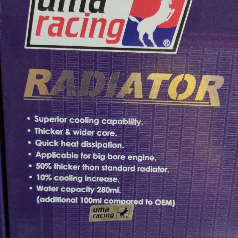 UMA RACING RADIATOR | Shopee Philippines