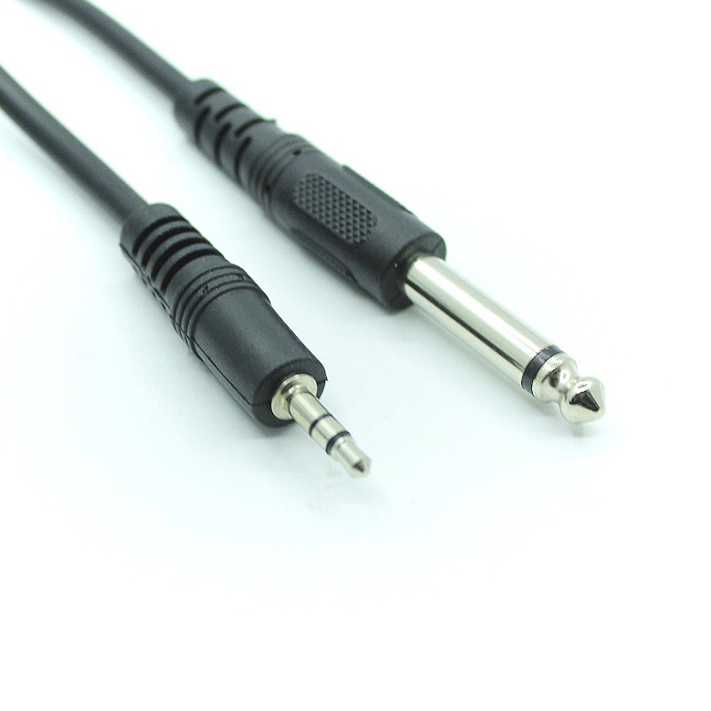 3.5mm Male Jack To mono stereo 6.35mm Male Audio Aux Cable Adapter Jack ...