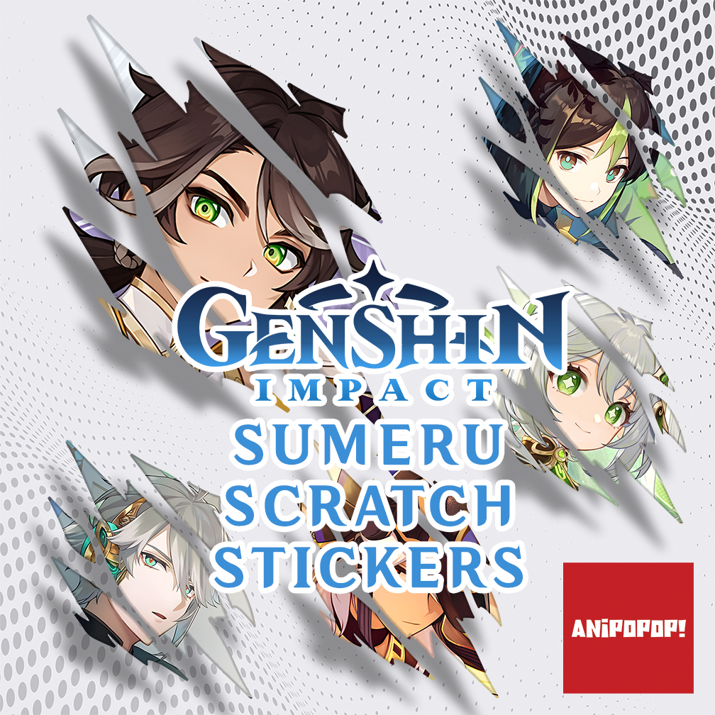 [FREE GIFT!] Genshin Impact Sumeru Waterproof Scratch Anime Stickers ...