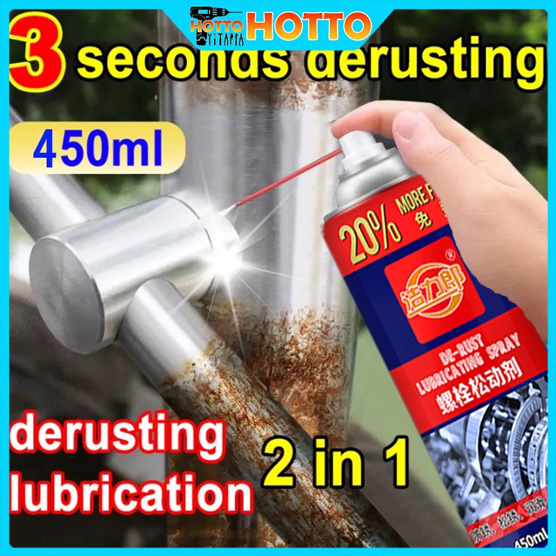 Strong Rust Remover for Metal steel 450ML Tough Rust Removal Lubricant ...