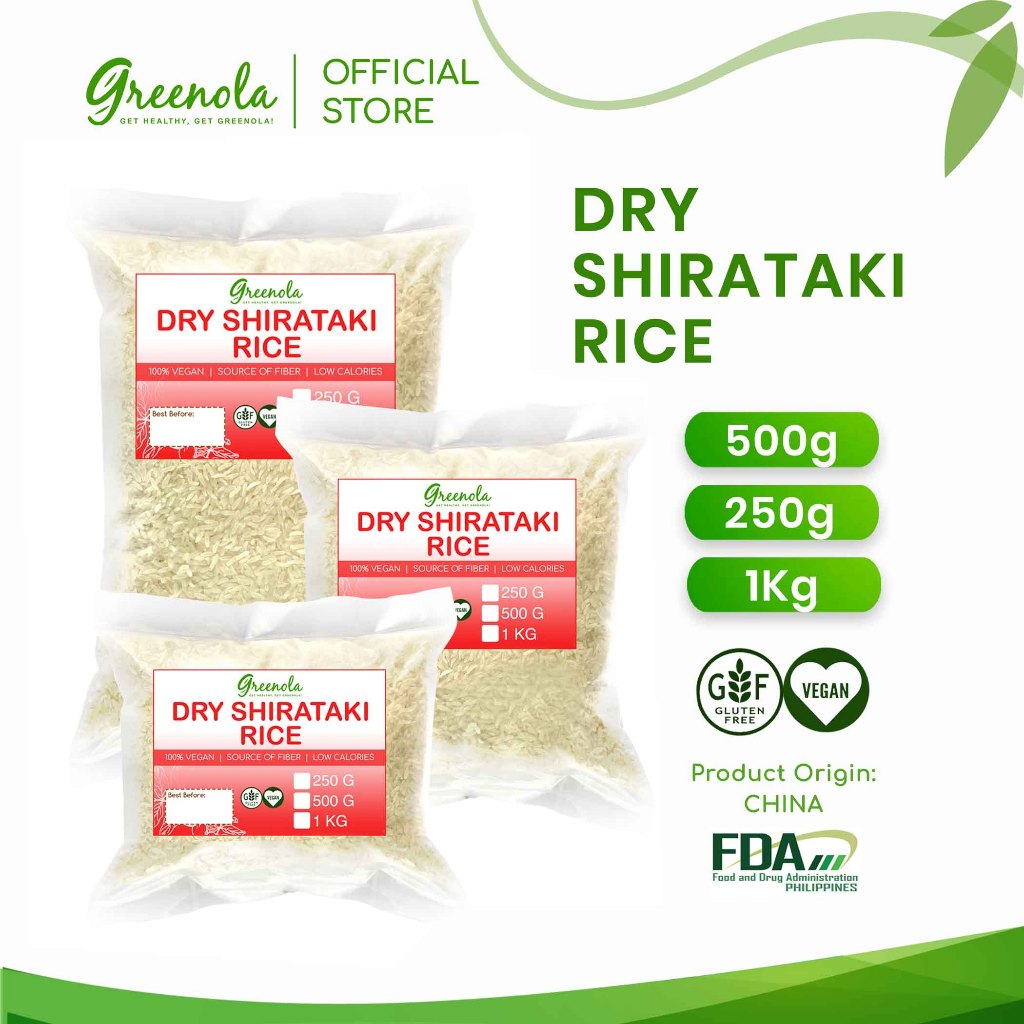 Greenola Shirataki Dry Rice 250g | 500g | 1kg | Shopee Philippines