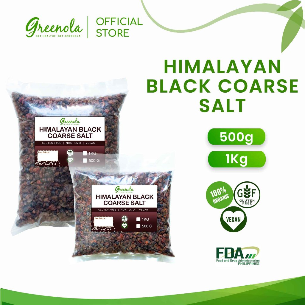 Greenola Himalayan Black Rock salt 500g|1kg | Shopee Philippines