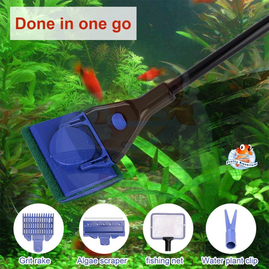 5 in 1 Aquarium Cleaning Tools Set Multifunctional Fish Tank Cleaning ...