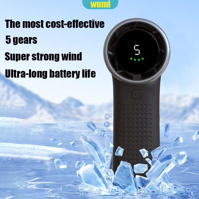 Portable Rechargeable Mini Fan – 5000mAh High-Speed Turbo Fan for ...