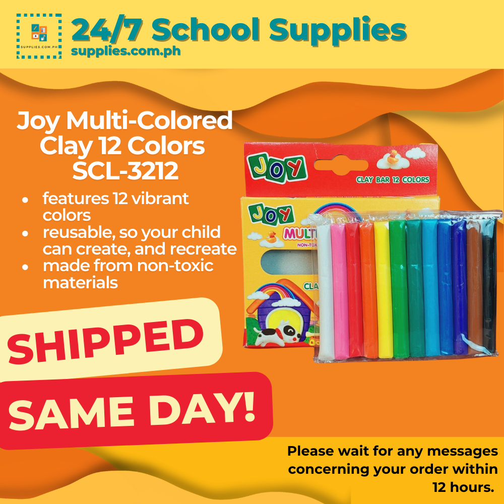 Joy Multi-Colored Clay 12 Colors - Reusable clay Non-toxic Bright ...