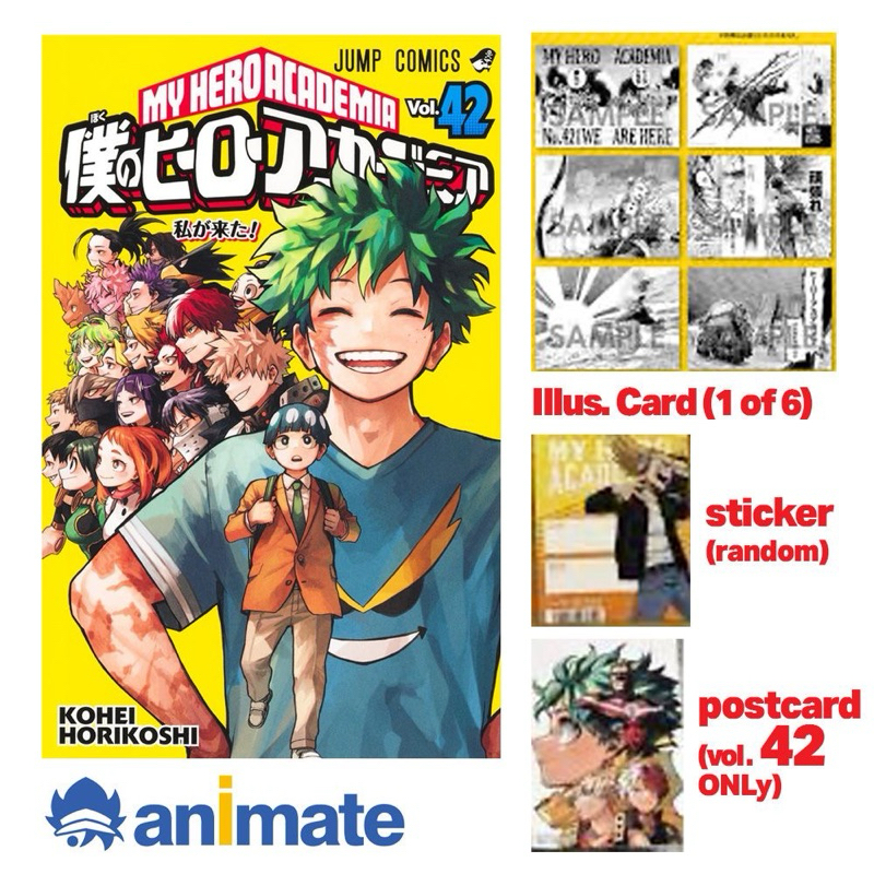 My Hero Academia Vol. 42 Manga (Animate Bonus) | Shopee Philippines