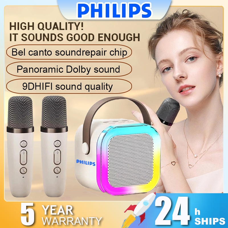 PHILIPS wireless bluetooth speaker machine K12 Home karaoke sound ...