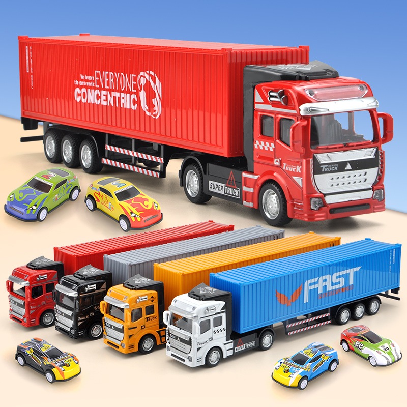 Alloy detachable transport vehicle container truck simulation model ...