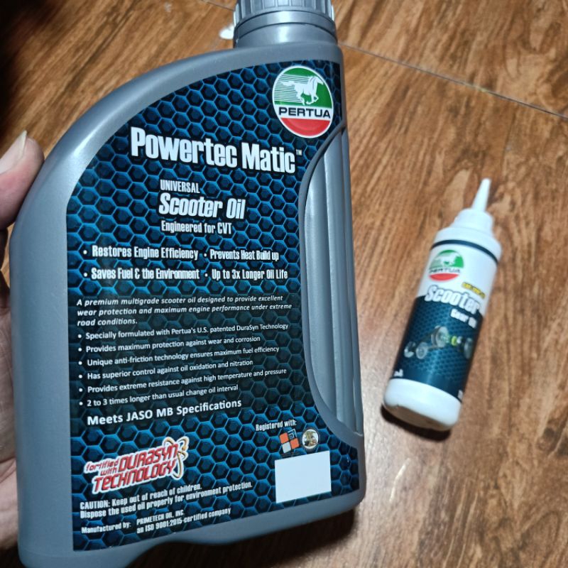 PERTUA POWERTEC MATIC UNIVERSAL SCOOTER OIL ENGINEERED FOR CVT ...