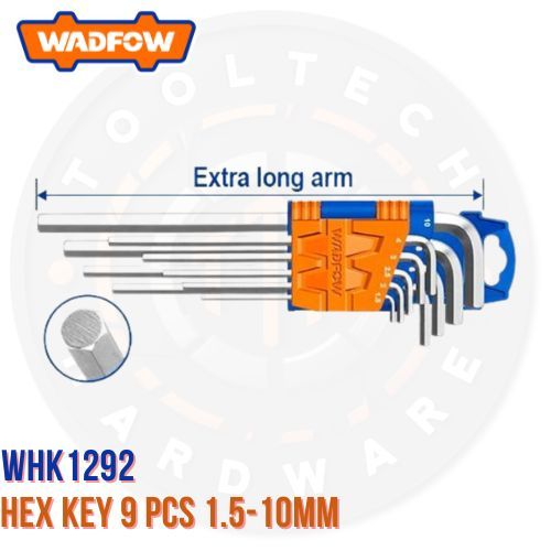 WADFOW HEX KEY 9PCS. SET (1.5-10MM) | WHK1292 | MERVILLE | WAD ...