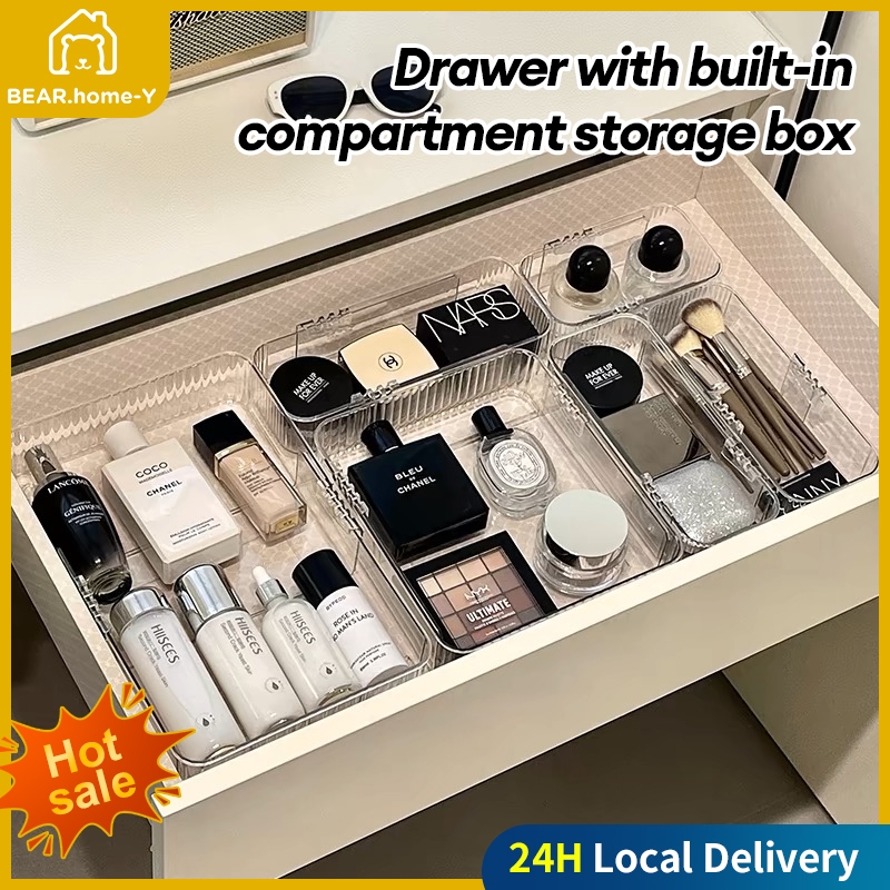 25pcs drawer built-in partition storage box Acrylic drawer storage box ...