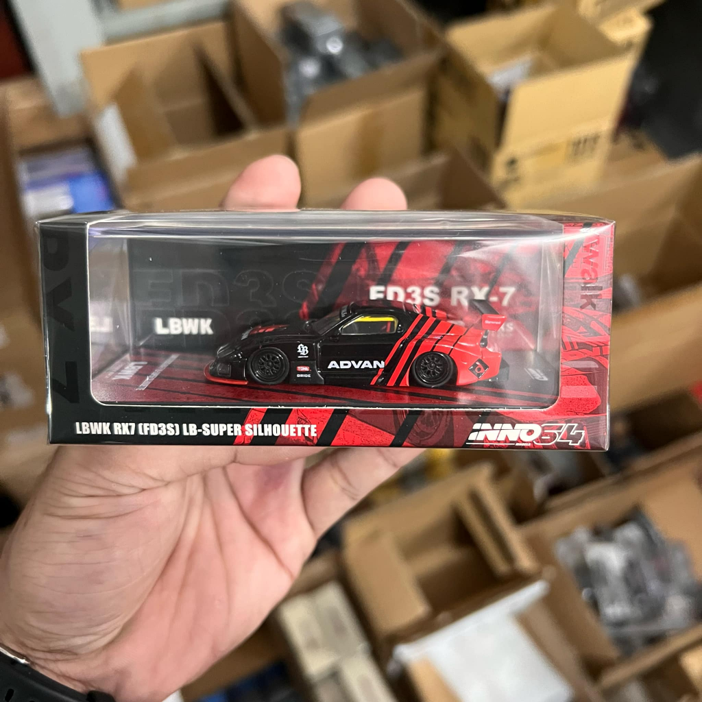 Inno64 LBWK RX7 (FD3S) LB-Super Silhouette (Advan Livery) DIECAST ...