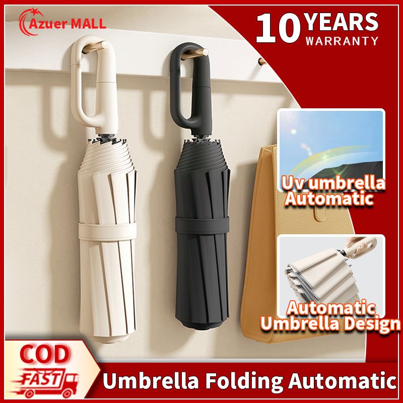 Azuer Automatic Sun Umbrella Windproof Anti-UV Sunscreen Large Umbrella ...