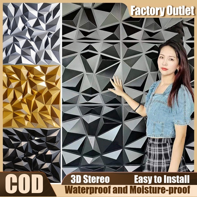 30x30 PVC Wall Panel 3D Backround DIY Wallpaper Design Wall decor Home ...