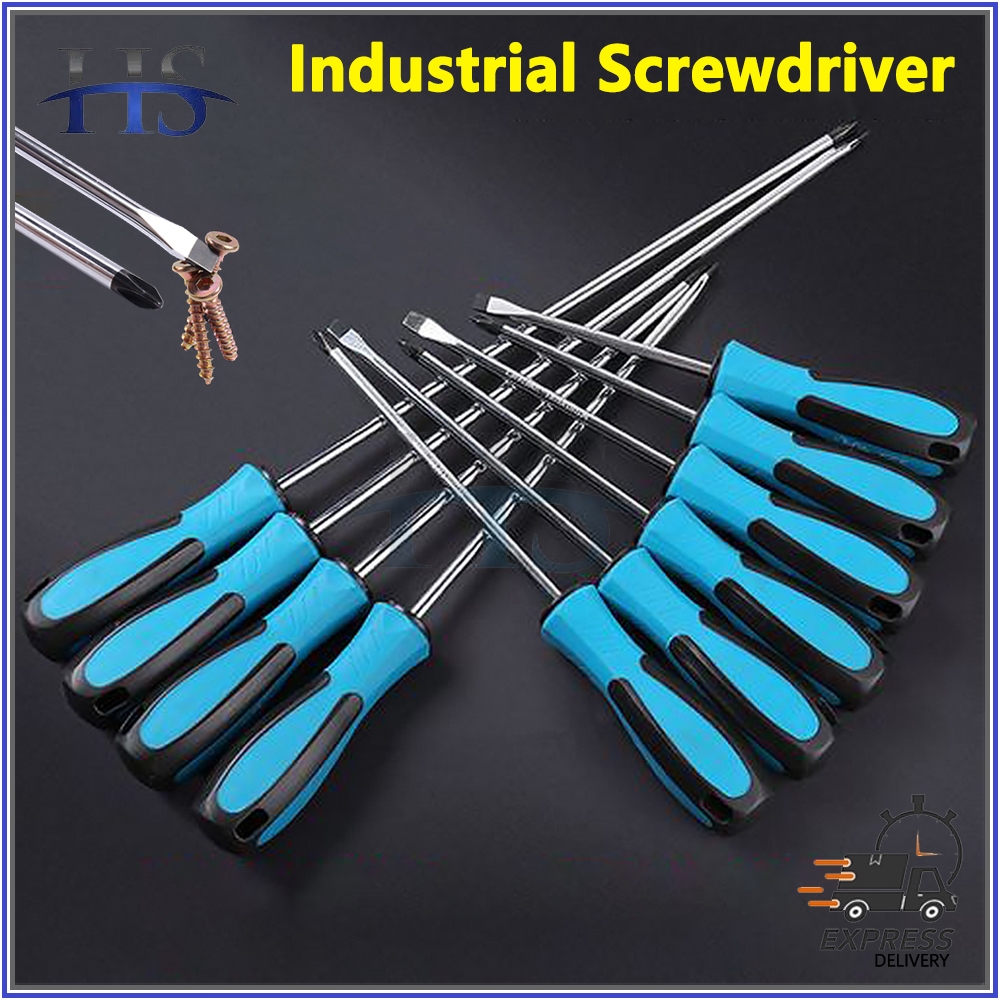 HS Magnetic Screw Driver Rubber Handle (Philip/Flat) | Shopee Philippines