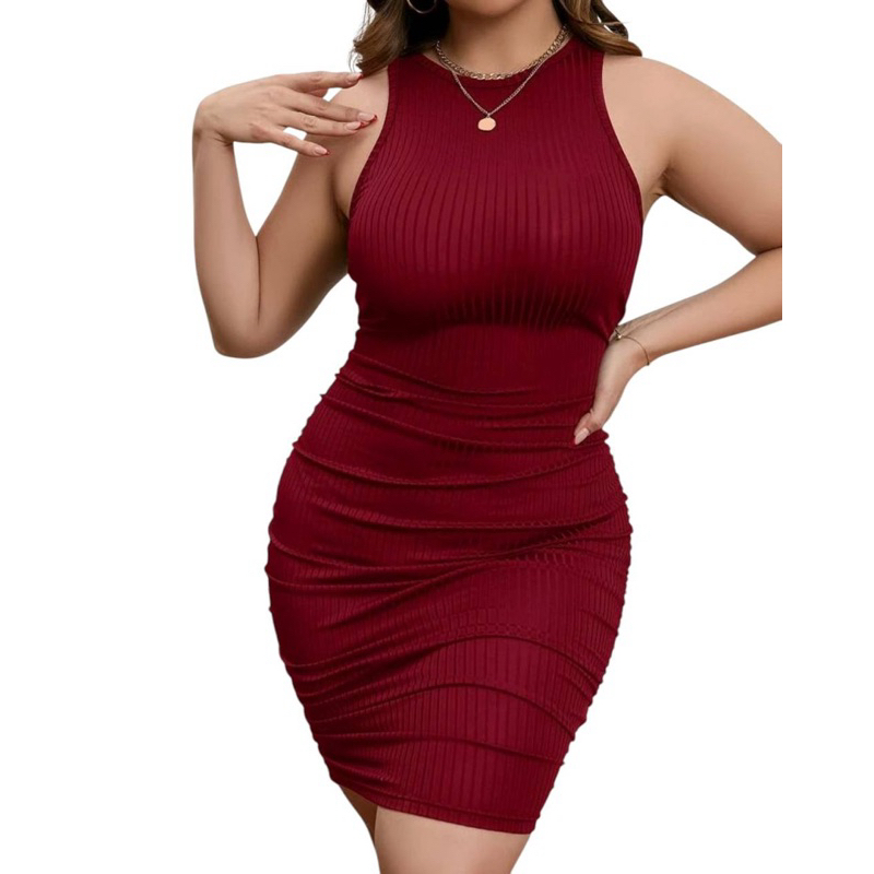 CINDY / PLUS SIZE MINI DRESS / HALTER NECK DRESS FOR PLUS SIZE | Shopee ...