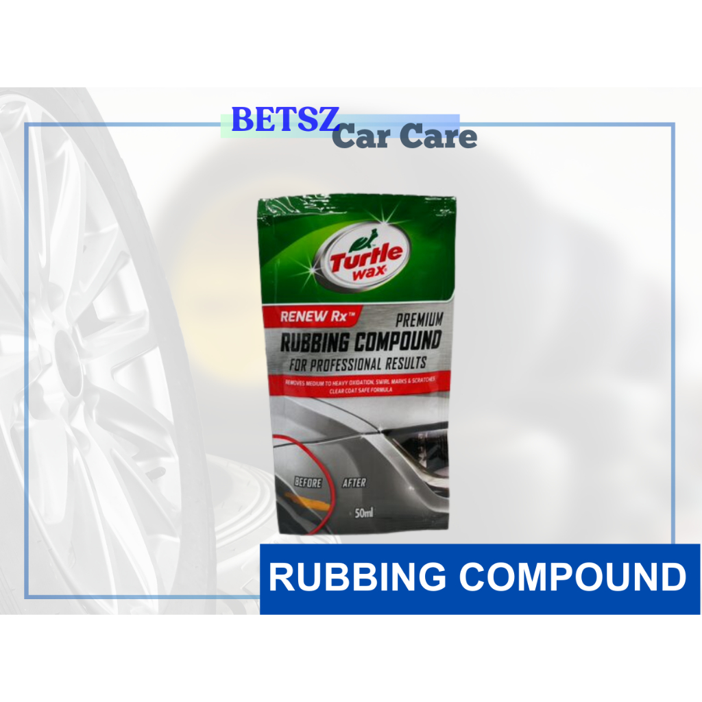 Turtle Wax Premium RUBBING COMPOUND 50mL **100% ORIGINAL AUTHENTIC ...