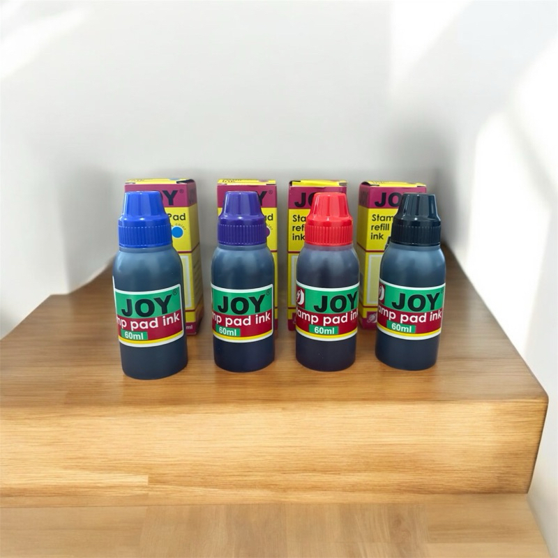 Joy Stamp Pad Ink 60ml (Black, Blue, Red, Violet) | Shopee Philippines