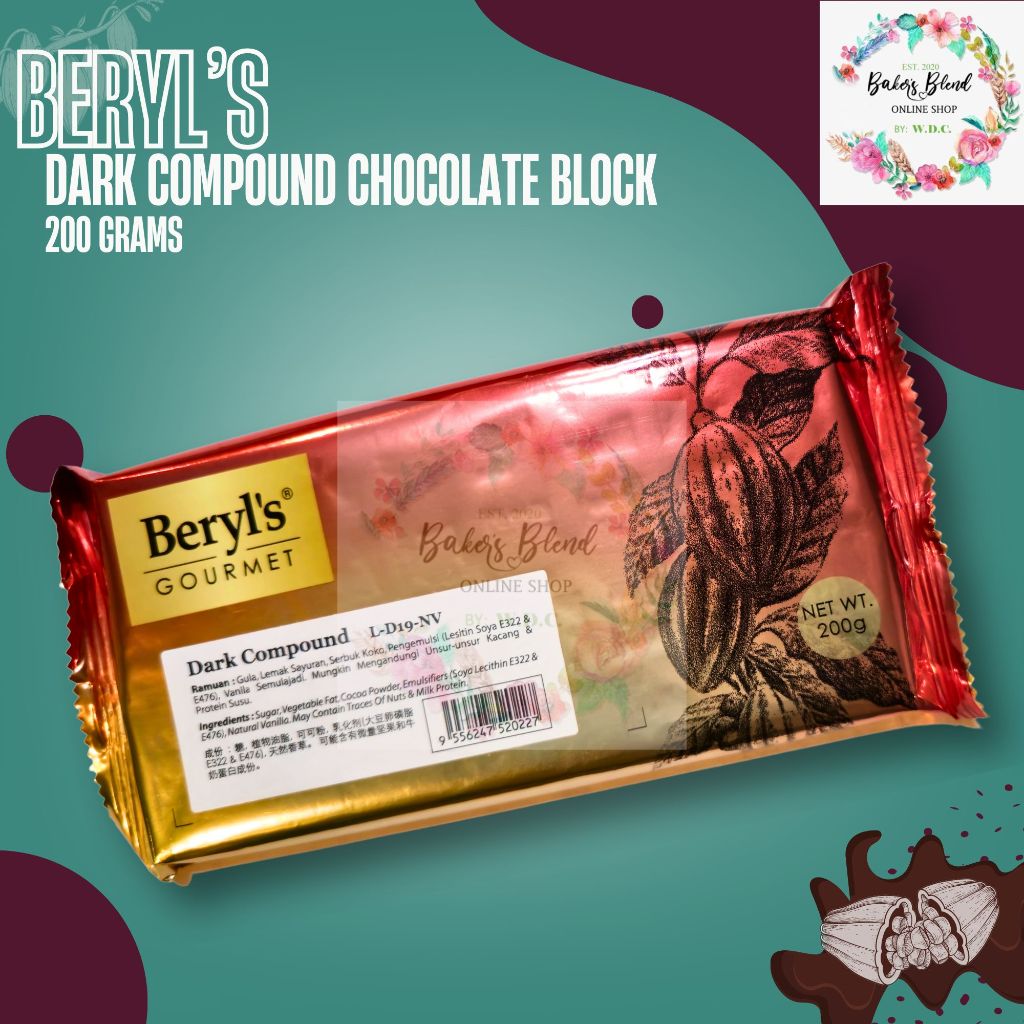 Beryl's Chocolate Compound Block (200g) | Shopee Philippines