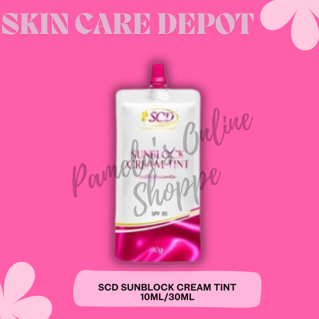 SCD Sunblock Cream Tint with Placenta 10ml/30ml New Size | Shopee ...