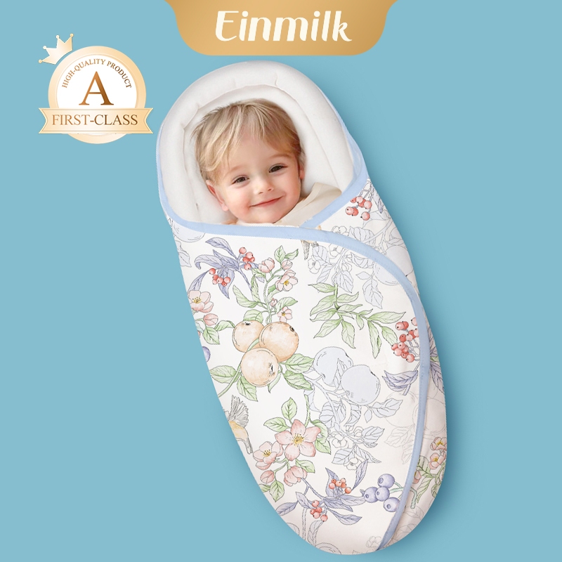 Einmilk Baby Swaddle Baby Wrapper Sleeping Bag with Cap Breathable ...