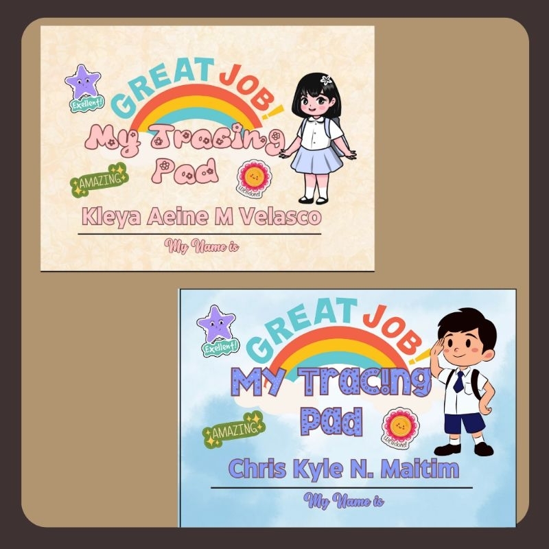 Personalized Name Tracing Pad / Kids Pad/ Activity Book | Shopee ...
