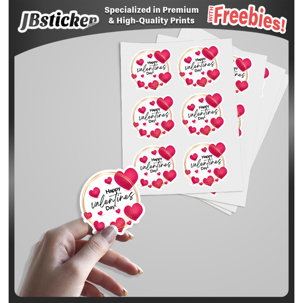 50pcs Valentine's Day Stickers, Hearts Day Stickers v4 | Shopee Philippines