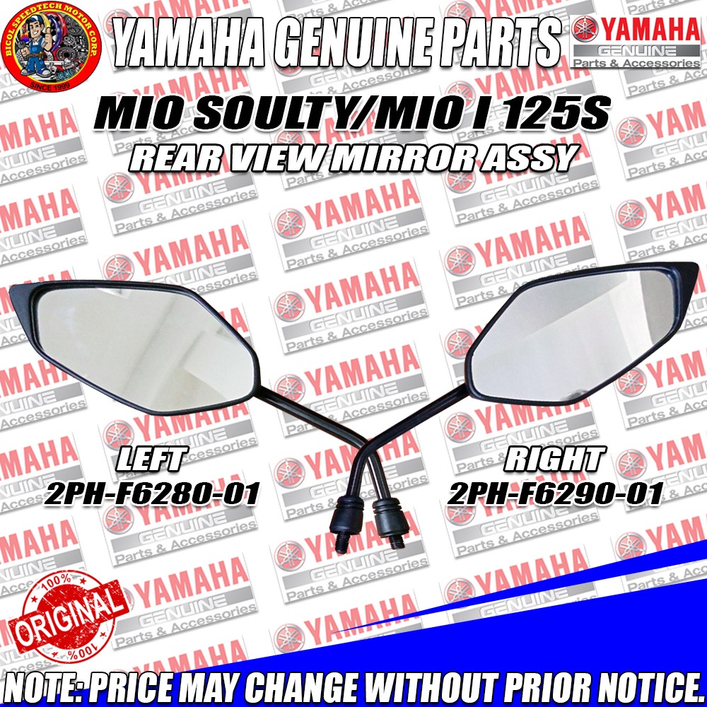 YAMAHA MIO SOULTY/MIO I 125 S REAR VIEW MIRROR ASSY (YGP) (GENUINE: 2PH ...