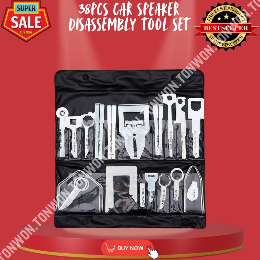 38pcs Car Speaker Disassembly Tool Set Audio Release keys Automobile ...