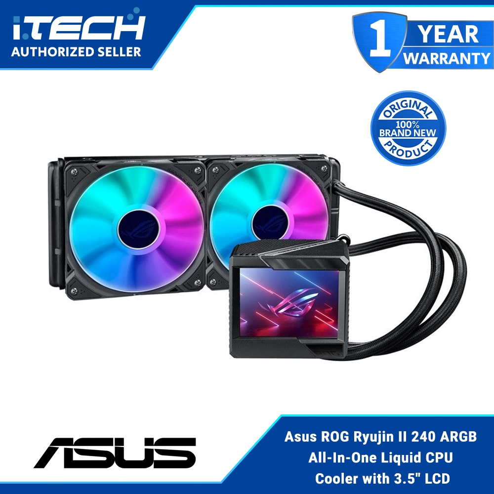 Asus ROG Ryujin II 240 ARGB All-In-One Liquid CPU Cooler with 3.5